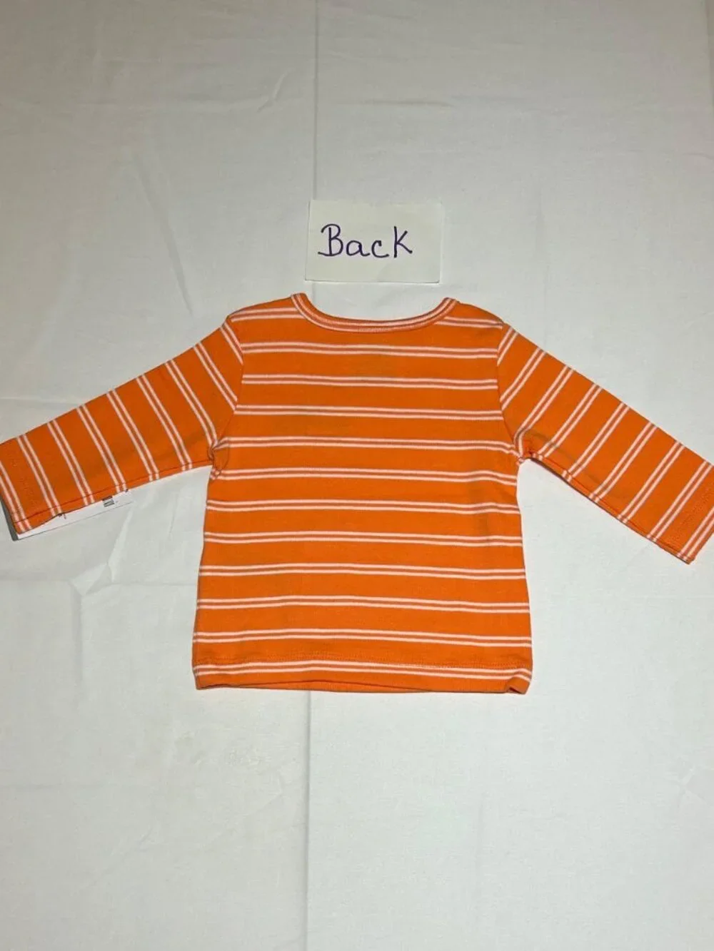 Carter's Unisex 2 Pc Little Monster Orange White Stripe Halloween Outfit NWT